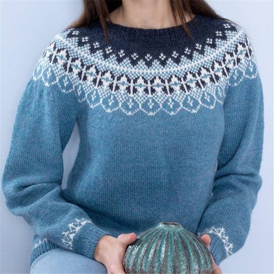 Cornélie | Pull doux avec imprimé