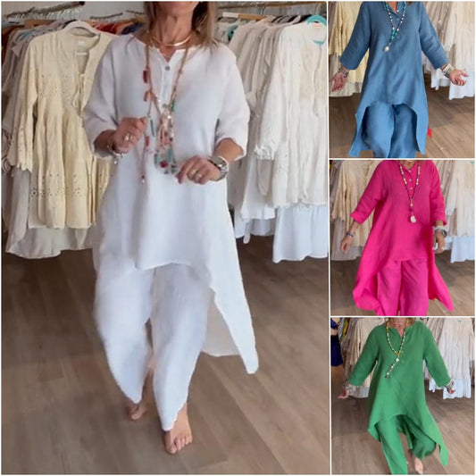 FLIDA - TENUE DÉCONTRACTÉE EN LIN UNIE