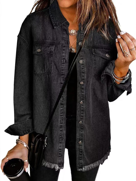 RHIA - VESTE EN JEAN DÉCONTRACTÉE SIGNATURE