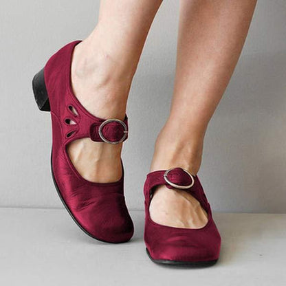 SHELLEY – CHAUSSURES ORTHOPÉDIQUES EN CUIR AVEC BOUCLE