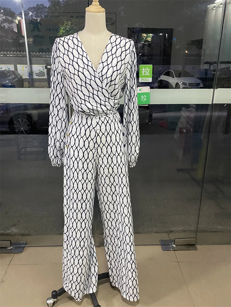 KARLA - ENSEMBLE ÉLÉGANT À JAMBE LARGE