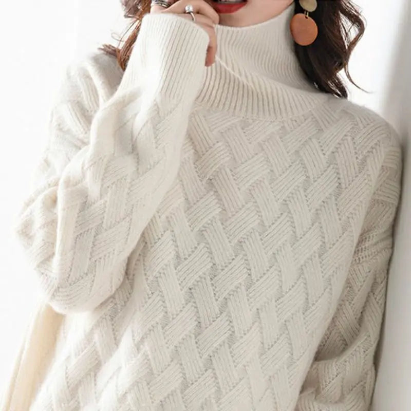 Jean | Pull tricoté à col roulé