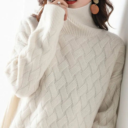 Jean | Pull tricoté à col roulé