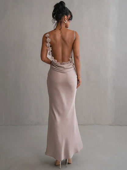 Romina™ | Robe longue fleurie dos nu