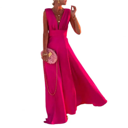 Desideria - Robe à décolleté profond en V