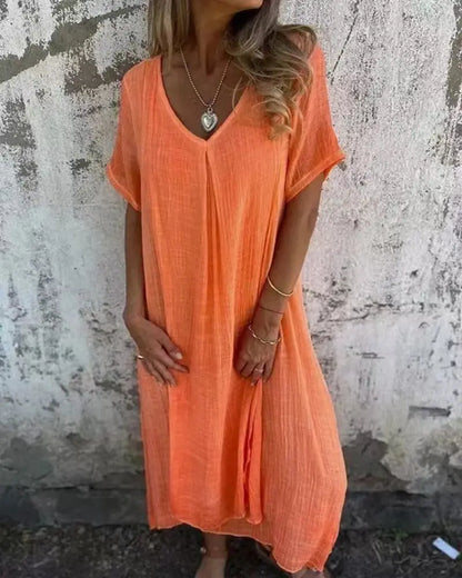 Gina™ | Robe d'été ample élégante à col en V