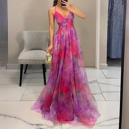 Gisèle | Robe longue florale flatteuse