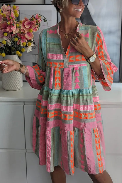 Kiki | Robe midi de printemps élégante (Presque épuisé)