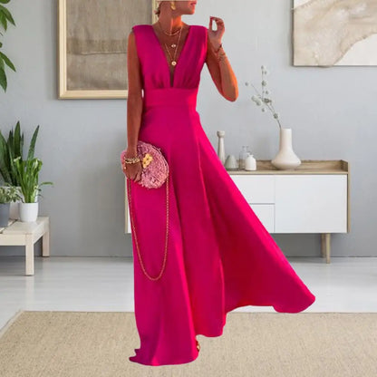 Desideria - Robe à décolleté profond en V
