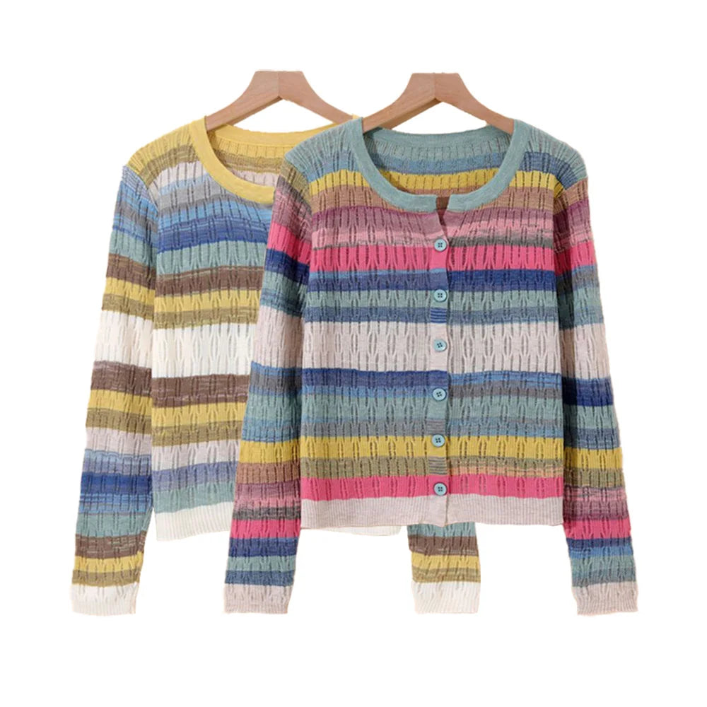 Myrne | Cardigan rayé d'inspiration vintage