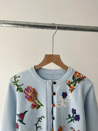 Sahara | Cardigan élégant à fleurs