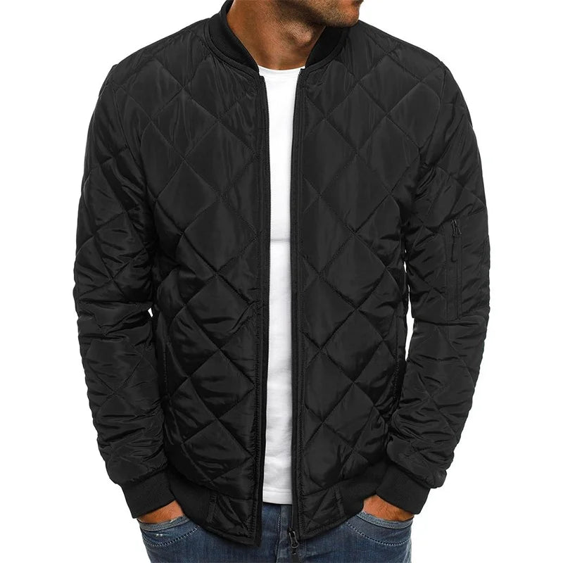 Danton / Veste en Coton à Motif Losange