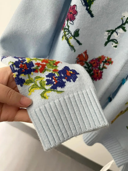 Sahara | Cardigan élégant à fleurs