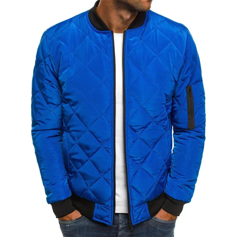 Danton / Veste en Coton à Motif Losange