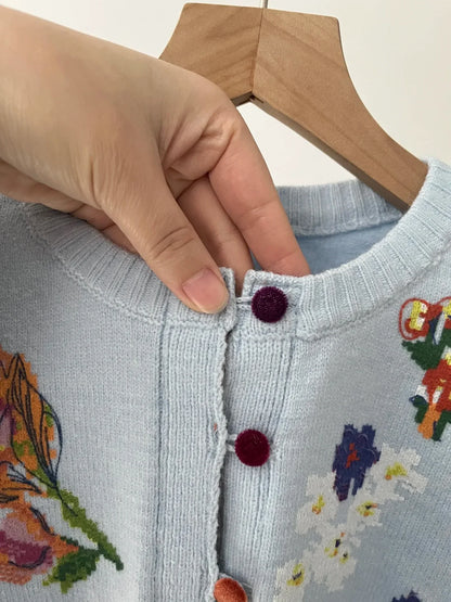 Sahara | Cardigan élégant à fleurs