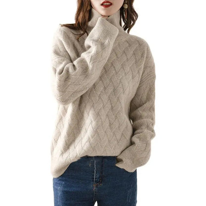 Jean | Pull tricoté à col roulé