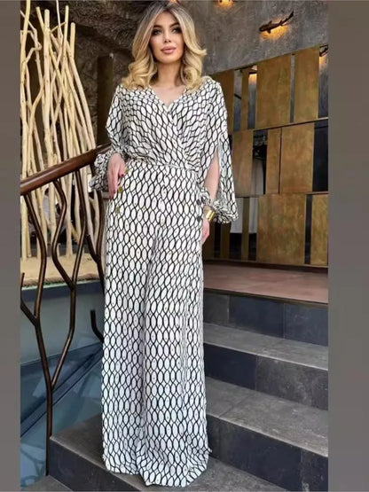 KARLA - ENSEMBLE ÉLÉGANT À JAMBE LARGE