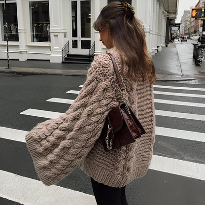 ZOEY | Pull tricoté surdimensionné