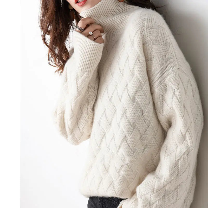 Jean | Pull tricoté à col roulé