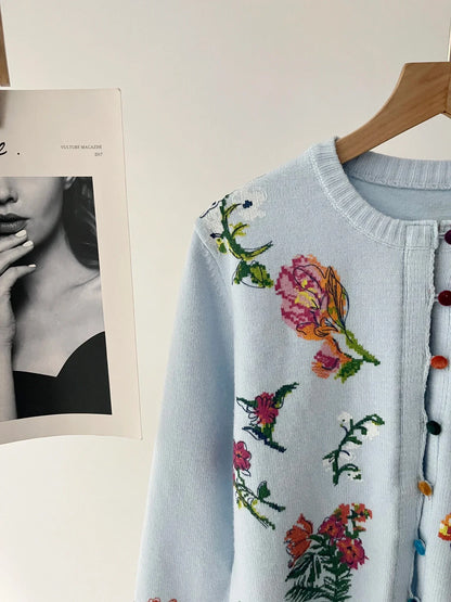 Sahara | Cardigan élégant à fleurs