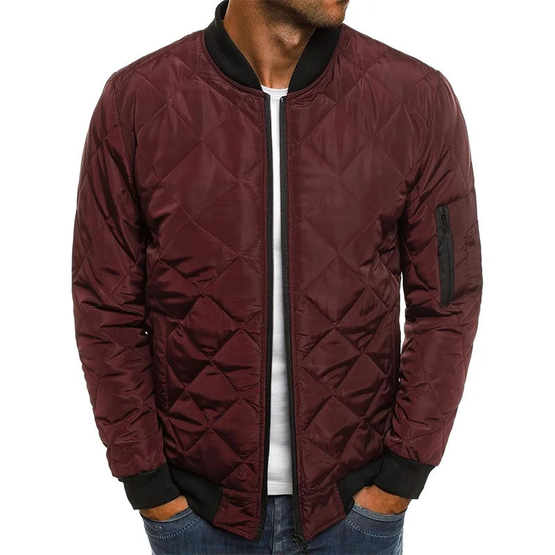 Danton / Veste en Coton à Motif Losange
