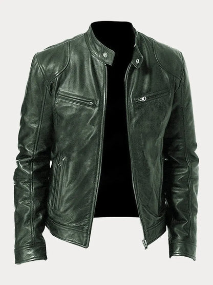 Victor™ | Veste en cuir décontractée : style et confort intemporels
