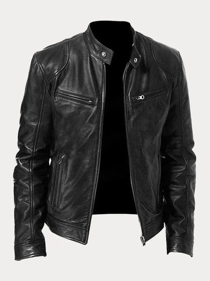 Victor™ | Veste en cuir décontractée : style et confort intemporels