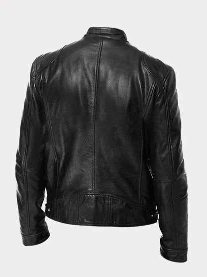 Victor™ | Veste en cuir décontractée : style et confort intemporels