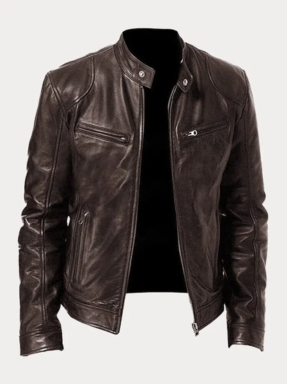Victor™ | Veste en cuir décontractée : style et confort intemporels