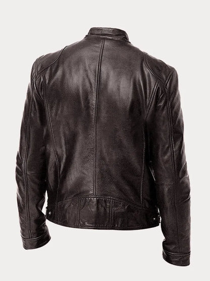 Victor™ | Veste en cuir décontractée : style et confort intemporels