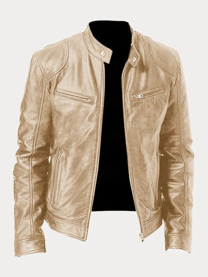 Victor™ | Veste en cuir décontractée : style et confort intemporels