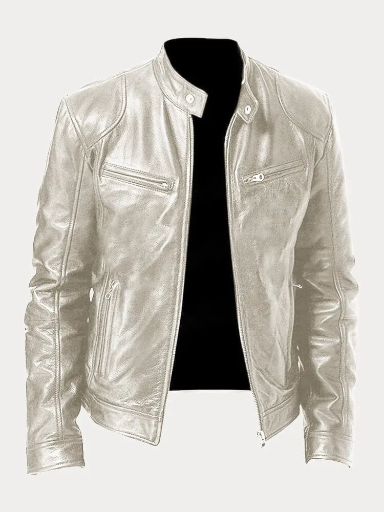 Victor™ | Veste en cuir décontractée : style et confort intemporels
