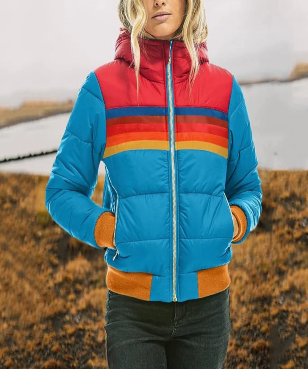 Octavie | PARKA RÉTRO À CAPUCHE EN FAUSSE FOURRURE