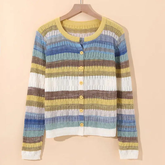 Myrne | Cardigan rayé d'inspiration vintage