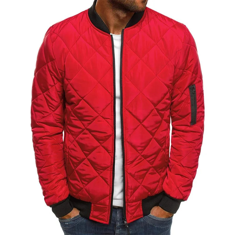 Danton / Veste en Coton à Motif Losange