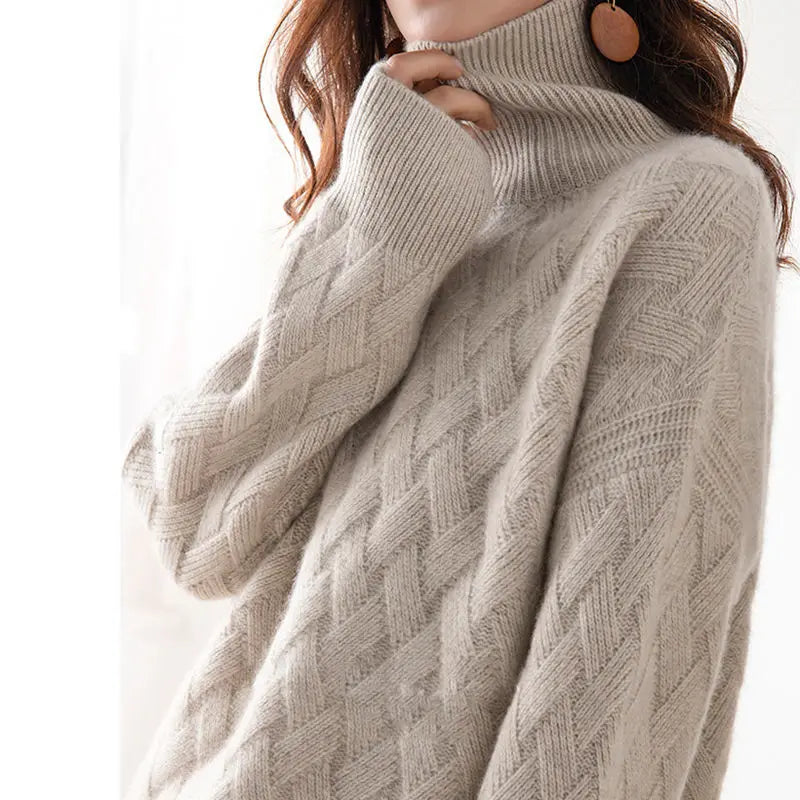 Jean | Pull tricoté à col roulé