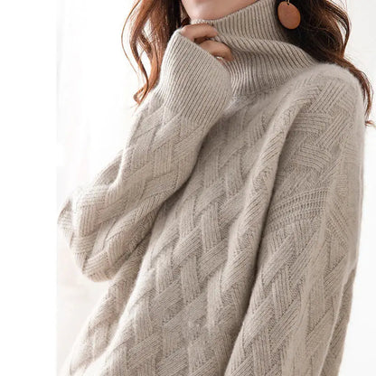 Jean | Pull tricoté à col roulé