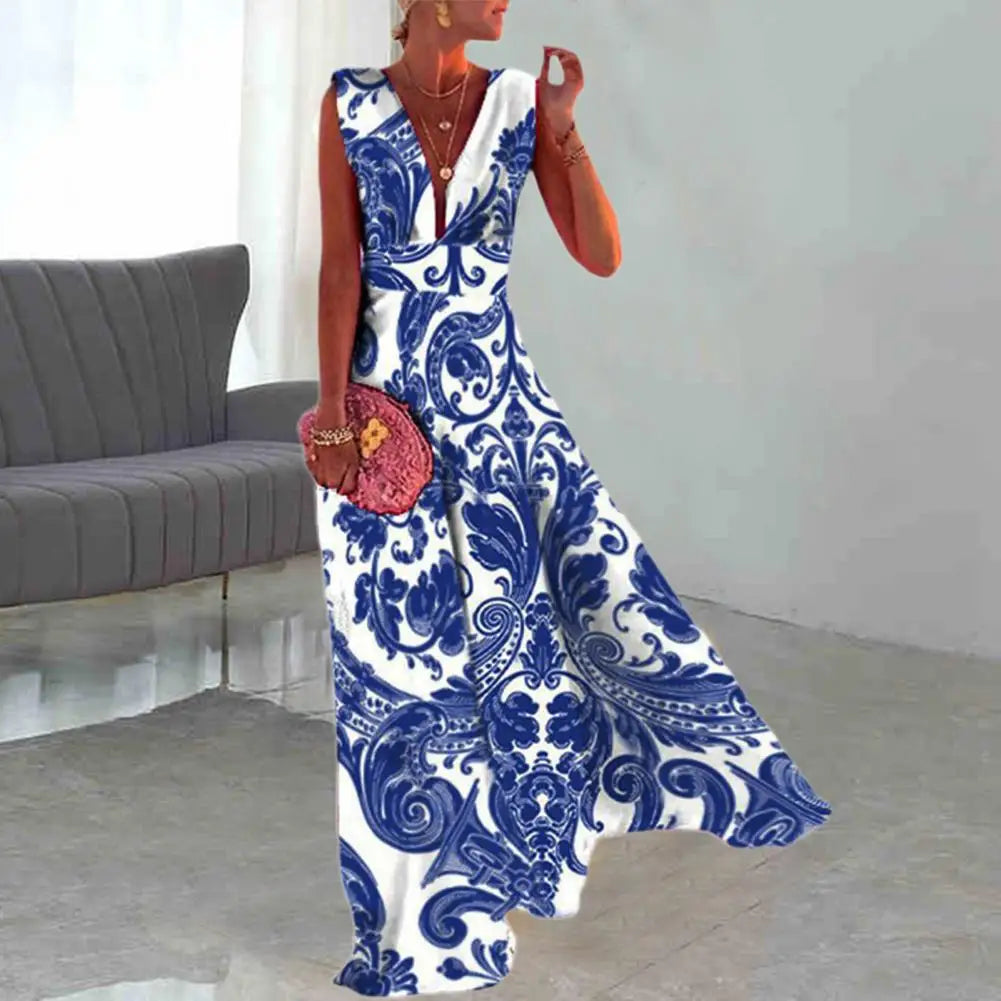 Desideria - Robe à décolleté profond en V