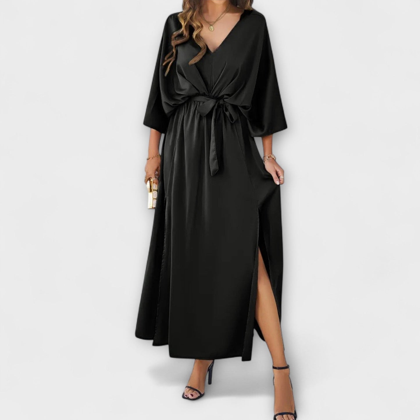 Sabrina - Robe maxi avec décolleté en V