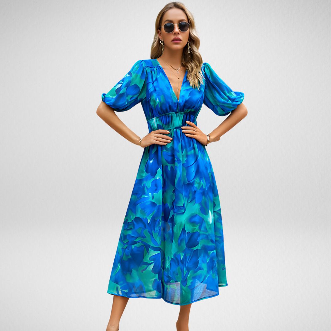 Irmelin | Robe élégante à imprimé géométrique