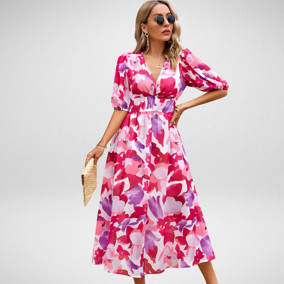Irmelin | Robe élégante à imprimé géométrique