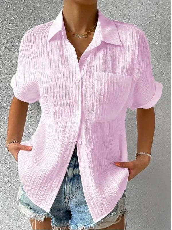 Florence / Blouse ample boutonnée décontractée