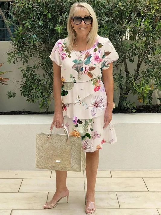 Émilie | Robe printanière à volants