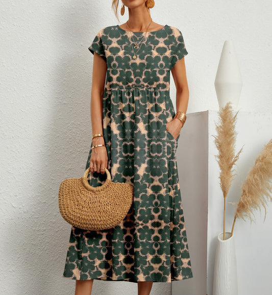 DENISE – ROBE MIDI FLORALE FÉMININE