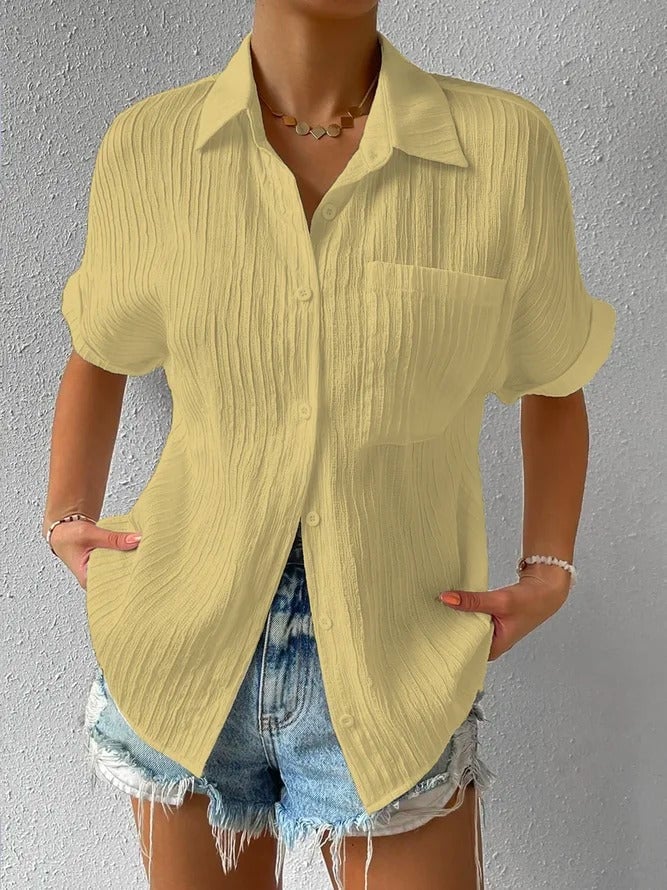 Florence / Blouse ample boutonnée décontractée