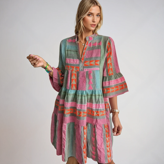Kiki | Robe midi de printemps élégante (Presque épuisé)