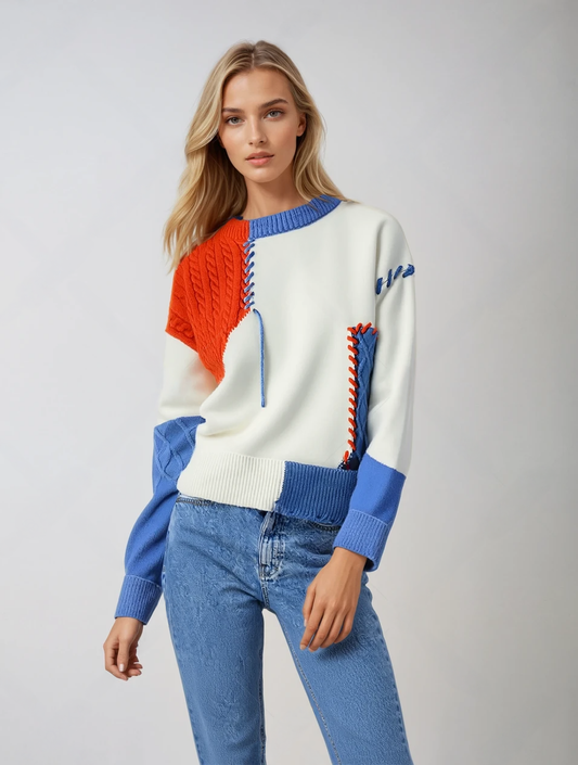 Cupidon | Pull avec Patchwork