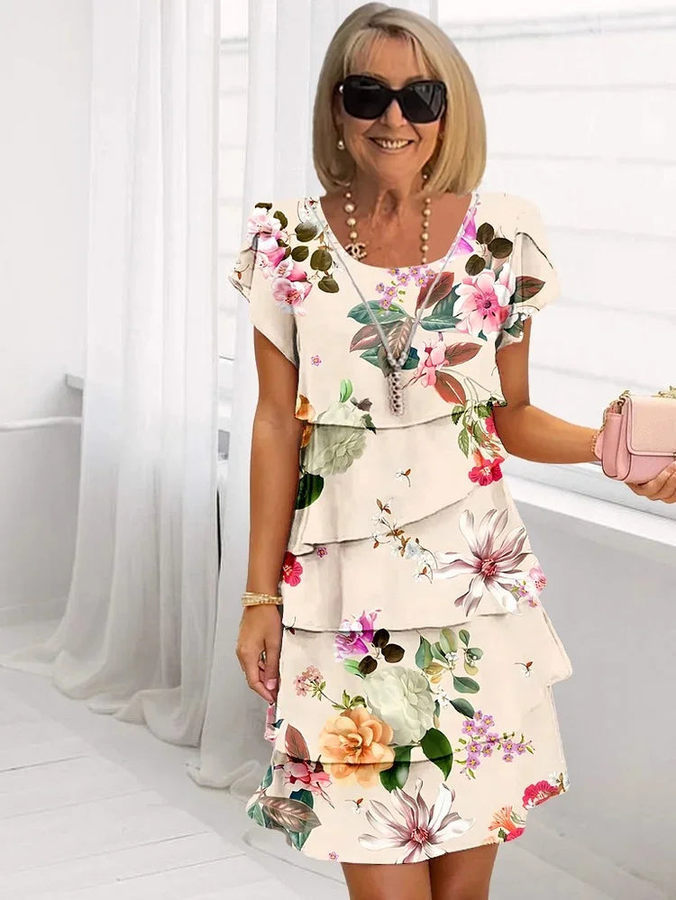 Jimena - Robe longue élégante à fleurs