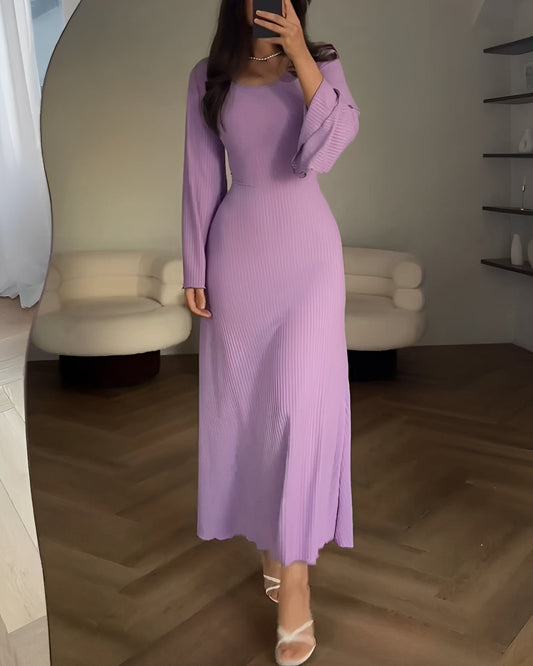 Anaïs / Robe Maxi Tricotée Élégante
