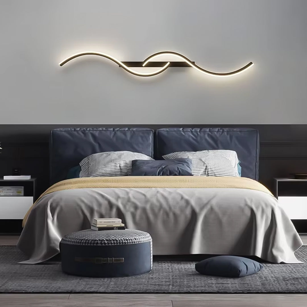 SwirlShine™ / Applique Murale Ondulée